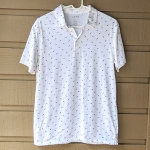Apt 9 Pineapple Printed Polo Collared Shirt